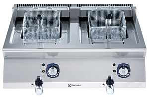 Electrolux Professional E7FREH2E00 2X12 LITRE ELECTRIC FRYER TOP 800 MM (Code 371080)