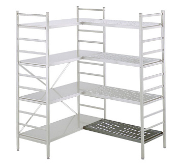 LOUVERED SHELF 304AISI SS1000x500x1800MM (132720)