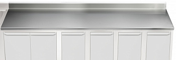 WORK TOP WITH UPSTAND 3700MM (121176)