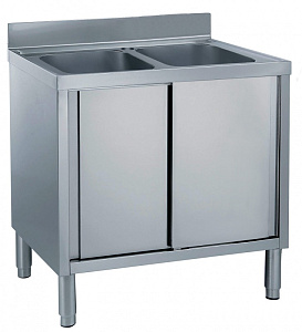 Electrolux Professional ML2S1017 CUPBOARD SINK 2 BOWLS (400X500) 1000MM (133042)