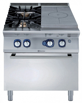 GAS SOLID TOP+2 BURNERS+GAS OVEN 800MM (Code 391257)