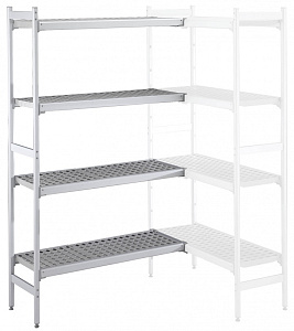 Electrolux Professional ACS1664 ALUM.CORNER SHELV.-POLY.TIERS-373X1668MM (137061)