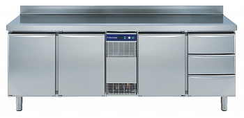 REF.COUNTER 590L,3 DOOR 3x1/3 DRAW+UPST. (Code 727084)