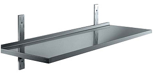 Electrolux Professional WSS164 SOLID WALL SHELF WITH BRACKETS 1600 MM (131904)