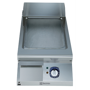 Electrolux Professional E9IINDAOMCA ELECTRIC FRYTOP SMOOTH HORIZONTAL PLATE 400 MM-BRUSHED CHROME (CODE 391357)