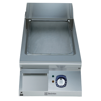 ELECTRIC FRYTOP SMOOTH HORIZONTAL PLATE 400 MM-BRUSHED CHROME (CODE 391357)