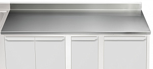 Electrolux Professional TPLA25A ARBEITSPLATTE M. AUFKANTUNG 2500 MM (Code 121163)