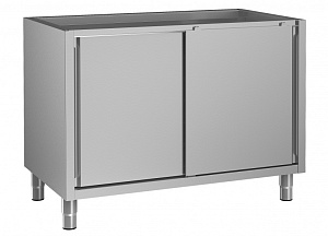 Electrolux Professional RAU1200SD Standard Preparation Cupboard with 2 Sliding Doors - no top, 1200mm (Code 133181)