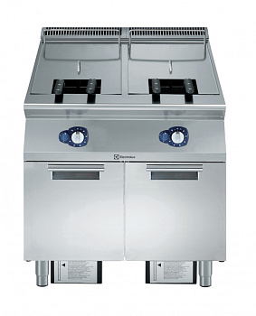 Electrolux Professional E9FRGH2JF0 23+23-L-GAS-FRITEUSE 2 BECK.+4 HALBKÖRBE (Code 391080)