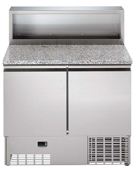 250L REF.PIZZA PREP.TABLE+MARBLE TOP (Code 728628)