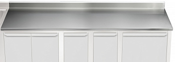 WORK TOP WITH UPSTAND 3500MM (121174)