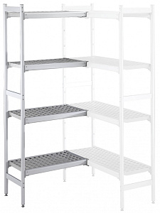 Electrolux Professional ACS1094 ALUM.CORNER SHELV.-POLY.TIERS-373X1098MM (137055)