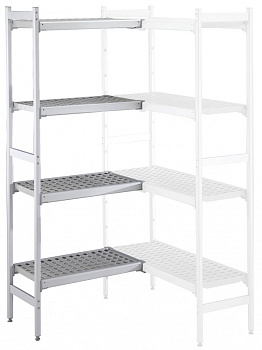 ALUM.CORNER SHELV.-POLY.TIERS-373X1098MM (137055)