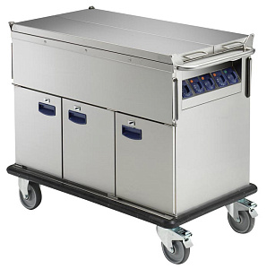 Electrolux Professional MDBM33H BAIN-MARIE TROLLEY-3 WELLS-HOT CUPB.-3GN (Code 342108)