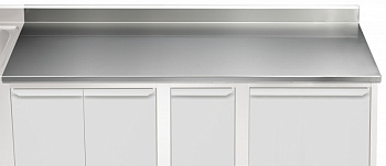 WORK TOP WITH UPSTAND 2600MM (121165)