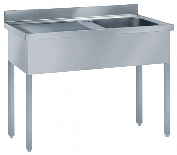 Electrolux Professional SL14S SINK UNIT 1 BOWL & L/H DRAINER 1400MM (Code 132459)