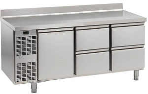 Electrolux Professional HB1P4CU 1 DOOR+4x1/2 DRAW. REF.TABLE+SPLASHB.-2C (Code 728541)
