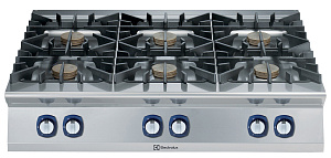 Electrolux Professional E9GCTL6C0M 6-BURNER(7.5KW)GAS BOIL.TOP 1200MM-TOWN (Code 391196)