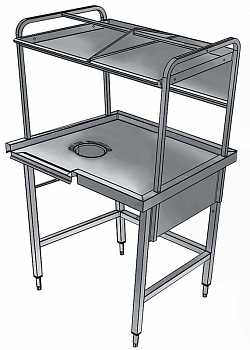 Electrolux Professional BHST1008L VORABRÄUMTISCH L>R 1000 MM X 800 MM (Code 865335)
