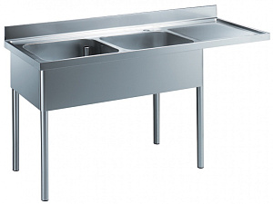 Electrolux Professional LR2DSXPE 2-BECKENSPÜLE  +  TROPFBLECH RECHTS (Code 133576)