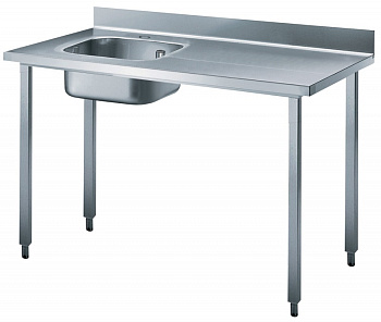 WORK TABLE W/L/H BOWL & UPSTAND 1400 MM (132306)