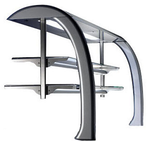 Electrolux Professional ZLGL12D AUFSATZ, 2 GLASBÖDEN, LICHT, 3 GN (Code 856272)