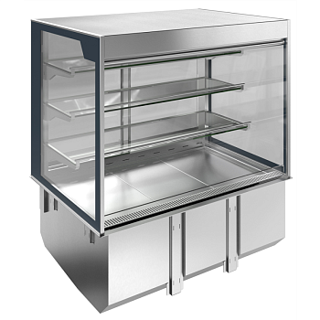DROP-IN REMOTE REFRIGERATED WELL WITH REFRIGERATED DISPLAY, SQUARED, MEDIUM SERVICE - 4 HOURS - 3GN (CODE 341115)
