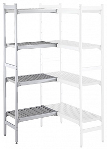 Electrolux Professional ACS1006 ALUM.CORNER SHELV.-POLY.TIERS-373X1010MM (137054)