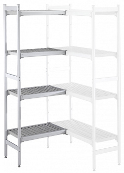 ALUM.CORNER SHELV.-POLY.TIERS-373X1010MM (137054)