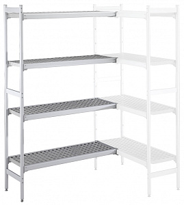 Electrolux Professional ACS1752 ALUM.CORNER SHELV.-POLY.TIERS-373X1756MM (137062)