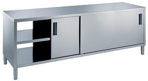 Electrolux Professional MTND1800PN Standard Preparation 1800 mm Passthrough Worktop Cupboard with Shelf & Sliding Doors (Code 133247)