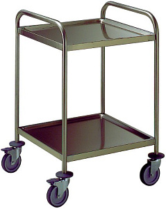 Electrolux Professional STR602WH 2-TIER SERVICE TROLLEY W/HANDLE 600 MM (Code 361200)