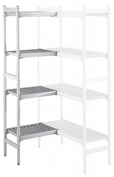 ALUM.CORNER SHELV.-POLY.TIERS-373X834MM (137052)
