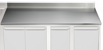 Electrolux Professional TPLA23A ARBEITSPLATTE M. AUFKANTUNG 2300 MM (Code 121161)