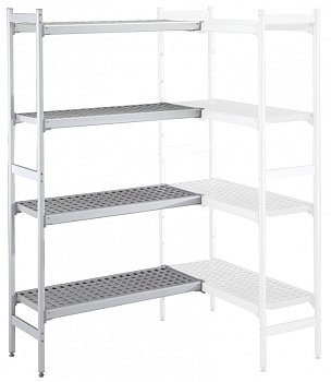 Electrolux Professional ACS1574 ALUM.CORNER SHELV.-POLY.TIERS-373X1578MM (Code 137059)