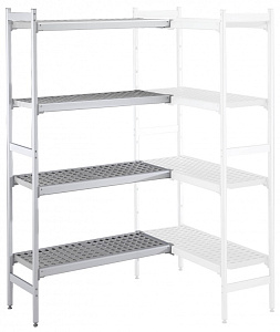 Electrolux Professional ACS1537 ALUM.CORNER SHELV.-POLY.TIERS-373X1541MM (Code 137058)