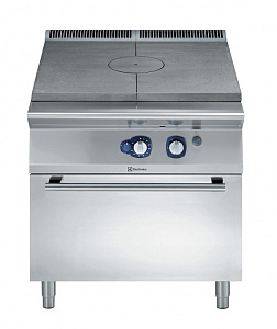 Electrolux Professional E9STGH10G0 GAS-GLÜHPLATTEN-HERD + OFEN 800 MM (Code 391019)