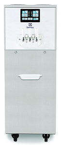 Electrolux Professional ROM218DGA3PH Roma Softeismaschine Modell R mit 2 x 13 l Tankkapazität und 1,95 l Schneckenzylinder, 2 Geschmacksrichtungen und 1 Mix- Auslaufhahn, Hochleistungskühlsystem, Luftgekühlt, Standmodell mit Rädern, Elek (Code 560078)