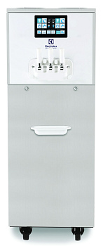 Electrolux Professional ROM218DGA3PH Roma Softeismaschine Modell R mit 2 x 13 l Tankkapazität und 1,95 l Schneckenzylinder, 2 Geschmacksrichtungen und 1 Mix- Auslaufhahn, Hochleistungskühlsystem, Luftgekühlt, Standmodell mit Rädern, Elek (Code 560078)