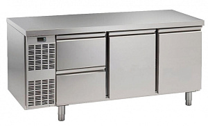 Electrolux Professional HBF2P2CN 2DR+2x1/2 DRW.FREEZER TABLE -20°C-NO TOP (Code 728573)