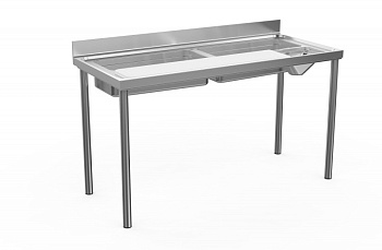 Premium Preparation 1600 mm Vegetables Processing Table with Upstand (Code 133069)