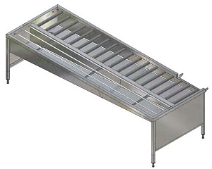 Electrolux Professional HSSMF6LR MANU. STAPELTI, 6 KÖ., L>R, 3150MM-FRONT (Code 865089)