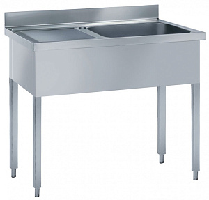 Electrolux Professional LG1216SXP SINK UNIT 1 BOWL & L/H DRAINER 1200 MM (132351)