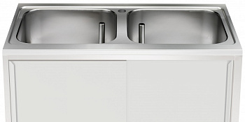 Electrolux Professional T2VI1400 2 EINBAUSPÜLBECKEN, 600x500x250, 1400 MM (Code 855233)