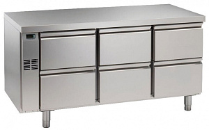 Electrolux Professional HB6CR 6x1/2 DRAWER REFRIGER. TABLE -2C-REMOTE (Code 728296)