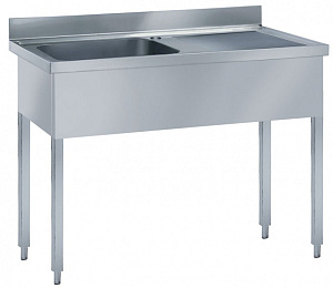 Electrolux Professional LG1416DXP SINK UNIT 1 BOWL & R/H DRAINER 1400 MM (132352)